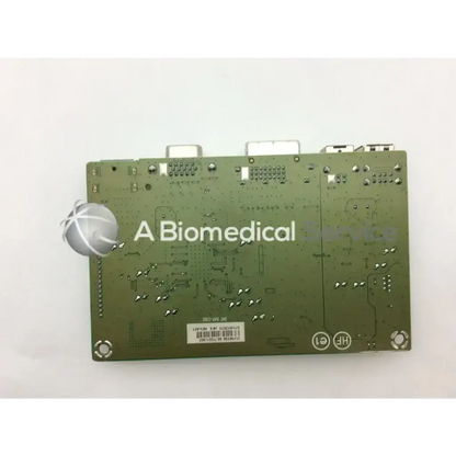 Green e157925 interface board with silver connectors and component pins for electronic device connection and control