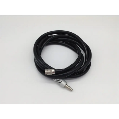 Black coiled cable with metallic connectors for microaire surgical instruments drill set 5052-10 hose