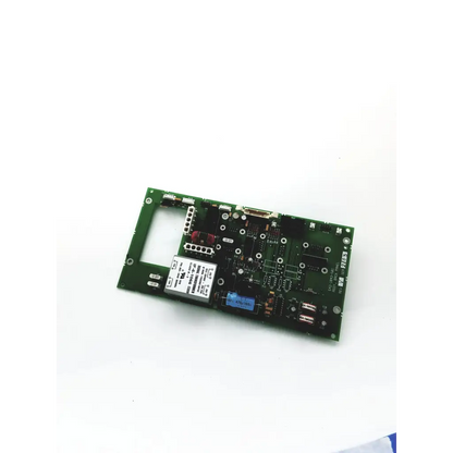 Green rectangular circuit board with electronic components on back panel rev of bbdg2-5 22523sm assembly 542-1043-501