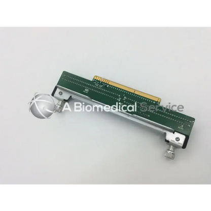 Green circuit board with gold contacts and silver clamps of hp proliant power supply backplane 62501-JK05