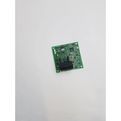 Green rectangular rev c control board bbca2-12 with black components and central green circular element for control use