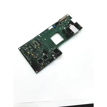 Green printed circuit board 701224-002 rev 02 with black and gold electronic components for board bbdg2-6 22425sm use
