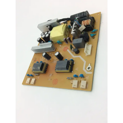 Orange 715g1899-1 inverter board power supply with black capacitors yellow transformer and electronic components mounted