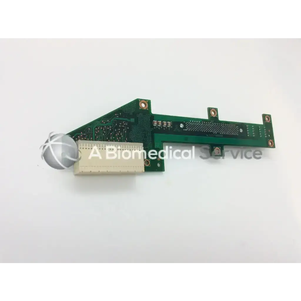 Green rectangular cisco slot backplane circuit board with gold-plated connectors and beige connector housing