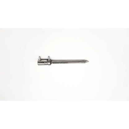 Silver linvatec da26-42 surgical instrument with slender metallic shaft and pointed tip for precision use