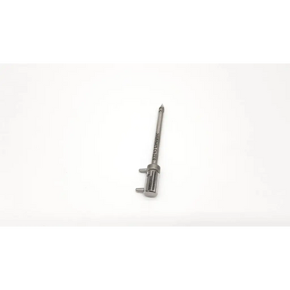 A sleek metallic linvatec da26-42 surgical drill bit with polished chrome finish and engraved shaft markings