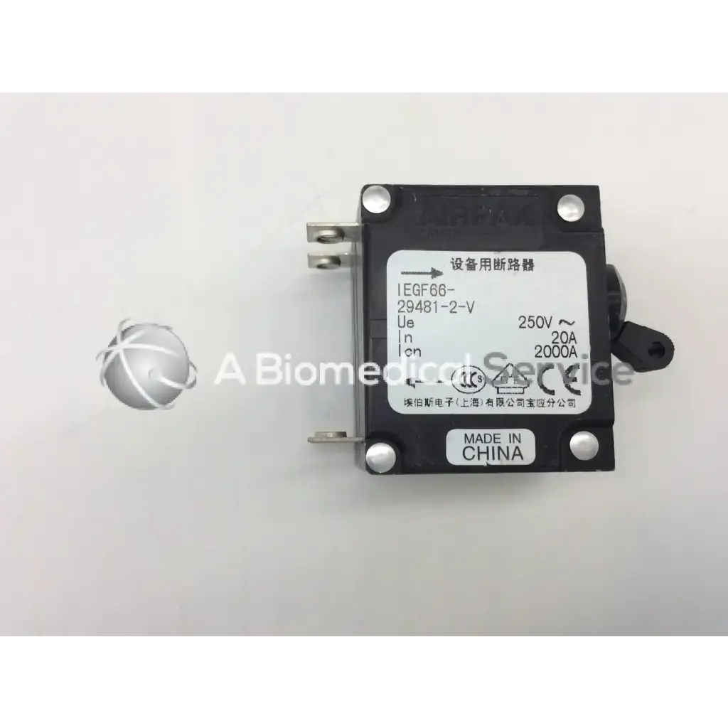 Load image into Gallery viewer, A Biomedical Service Airpax IEGF66-29481-2-V Power Circuit Protector 90.00
