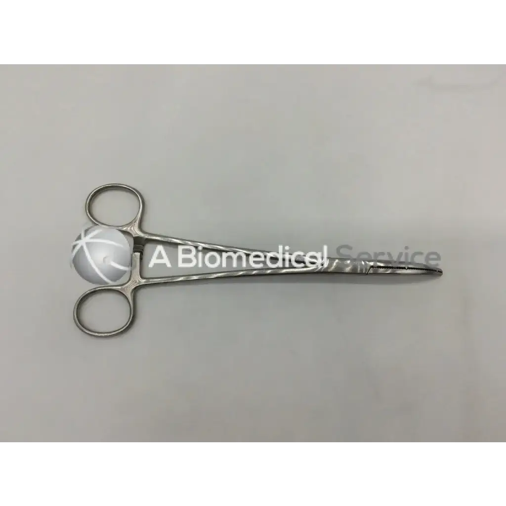 Load image into Gallery viewer, A Biomedical Service Codman 30-5527 Heaney Hysterectomy Forceps Curved 35.00