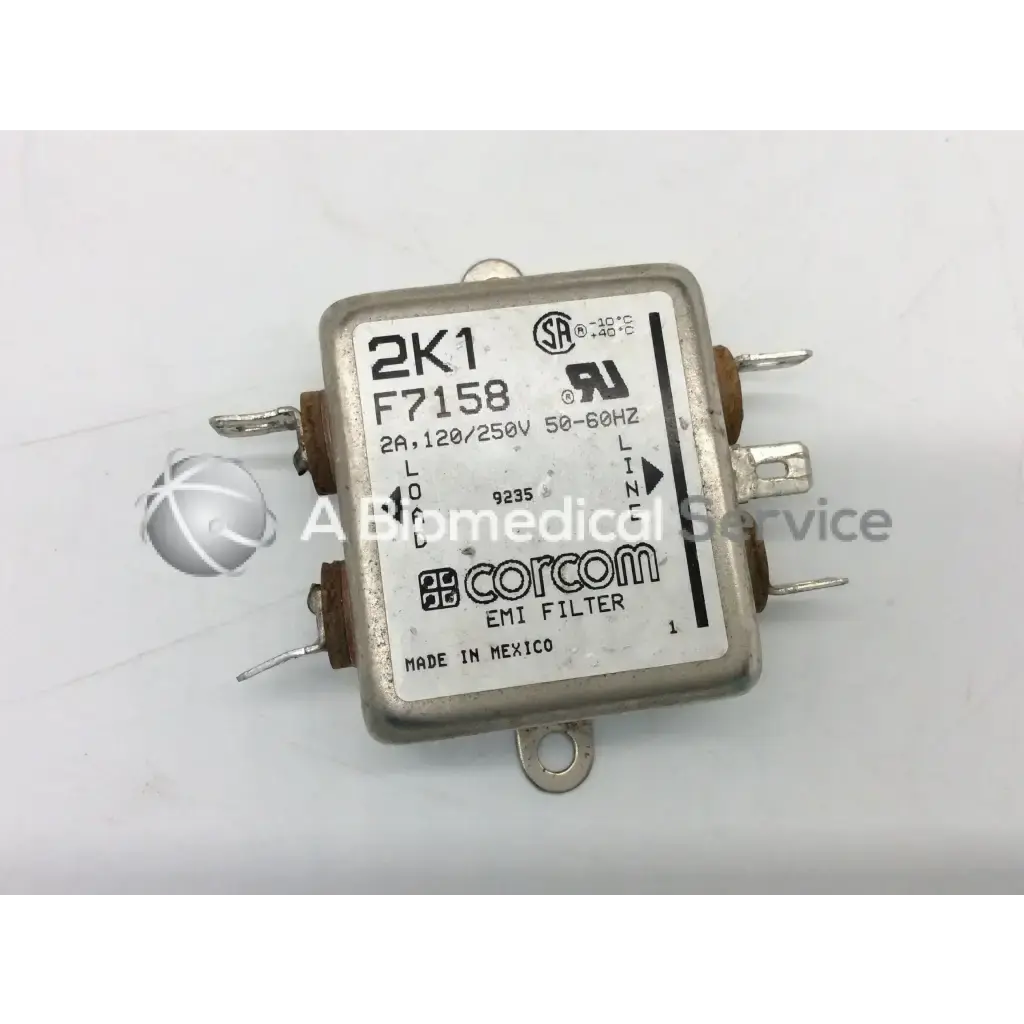 Load image into Gallery viewer, A Biomedical Service Corcom 2K1 F7158 EMI Filter 2A 120/250V 50-60Hz 45.00