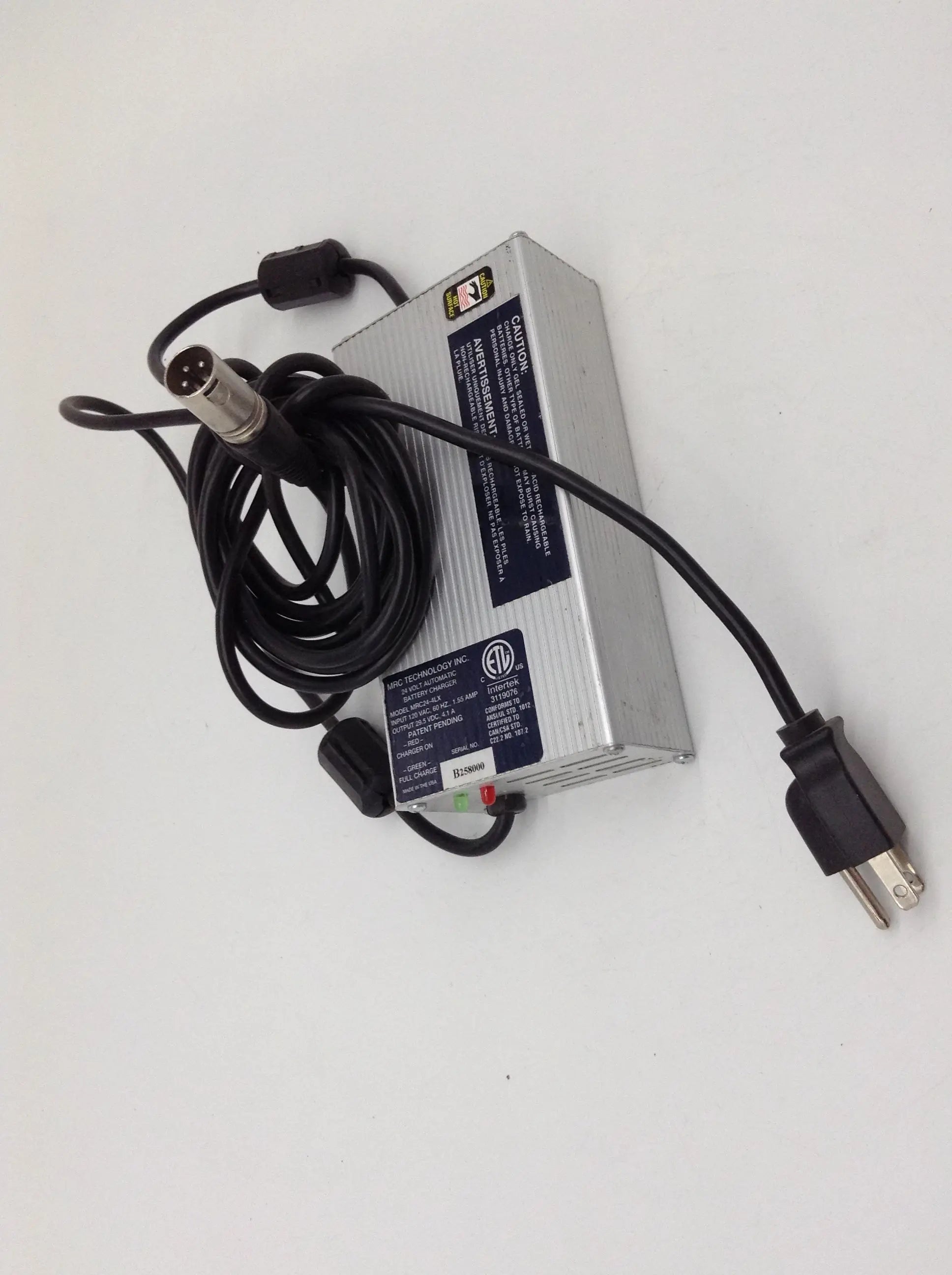 Load image into Gallery viewer, A Biomedical Service MRC Technology Inc. 24v Scooter/Wheelchair Battery Charger MRC24-4LX 3 Pin 80.00