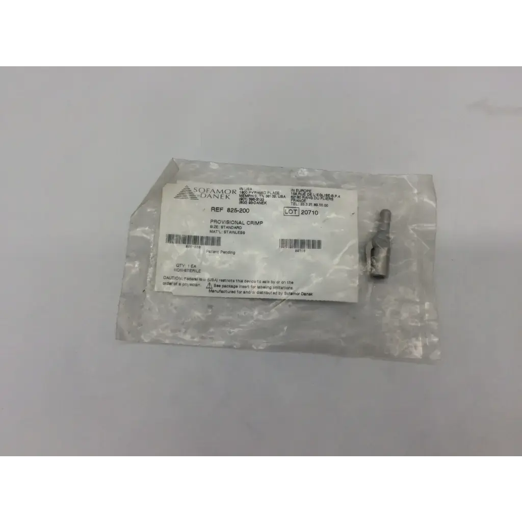 Medtronic 825200 Provisional Clamp Surgical Stainless A Biomedical