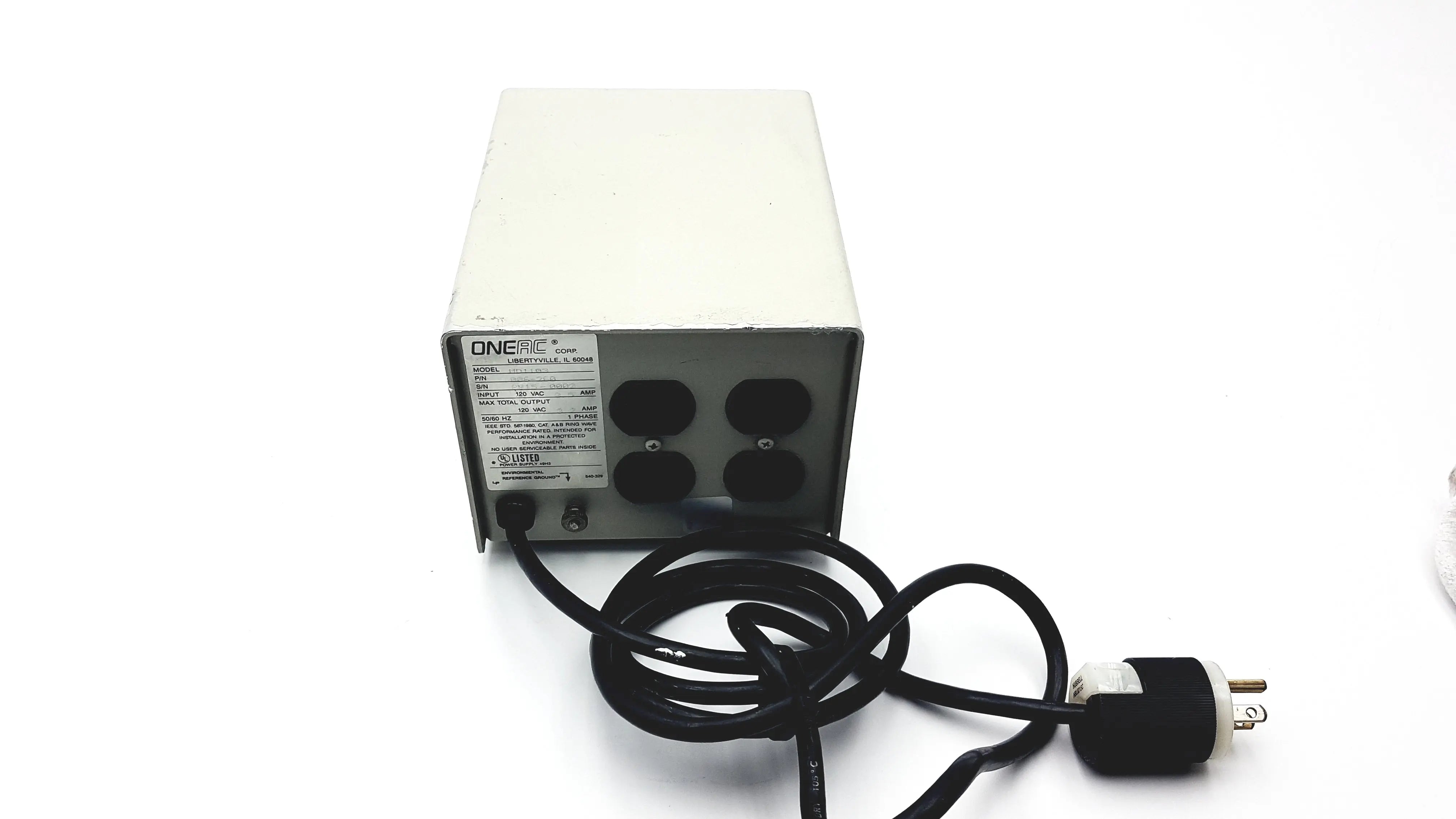 Load image into Gallery viewer, A Biomedical Service ONEAC MD1103 Four Outlet Power Conditioner 50/6HZ 1 Phase 120v 3.5 Amp 80.00