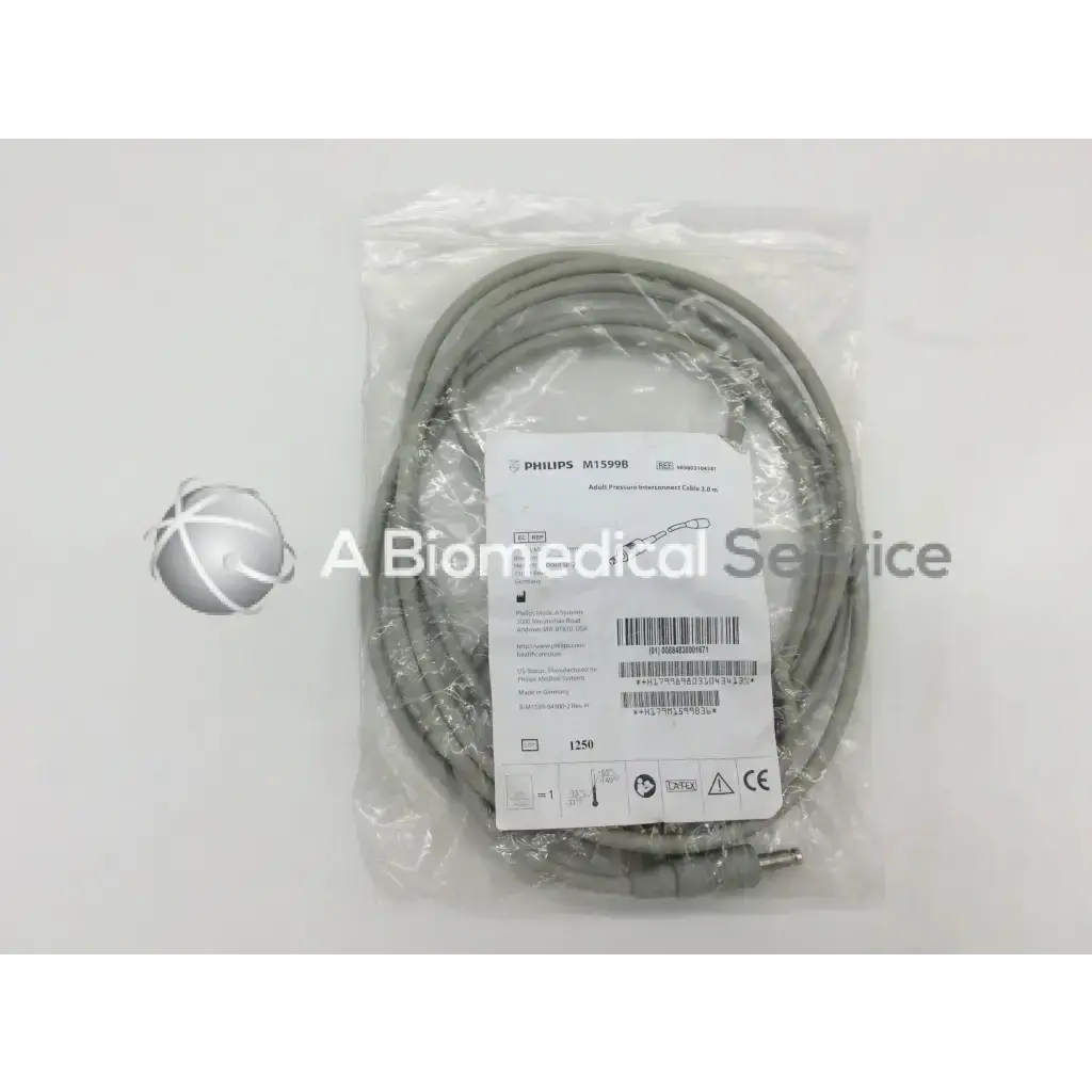 Load image into Gallery viewer, A Biomedical Service Philips M1599B Adult Pressure Interconnect Cable 3.0 m 40.00