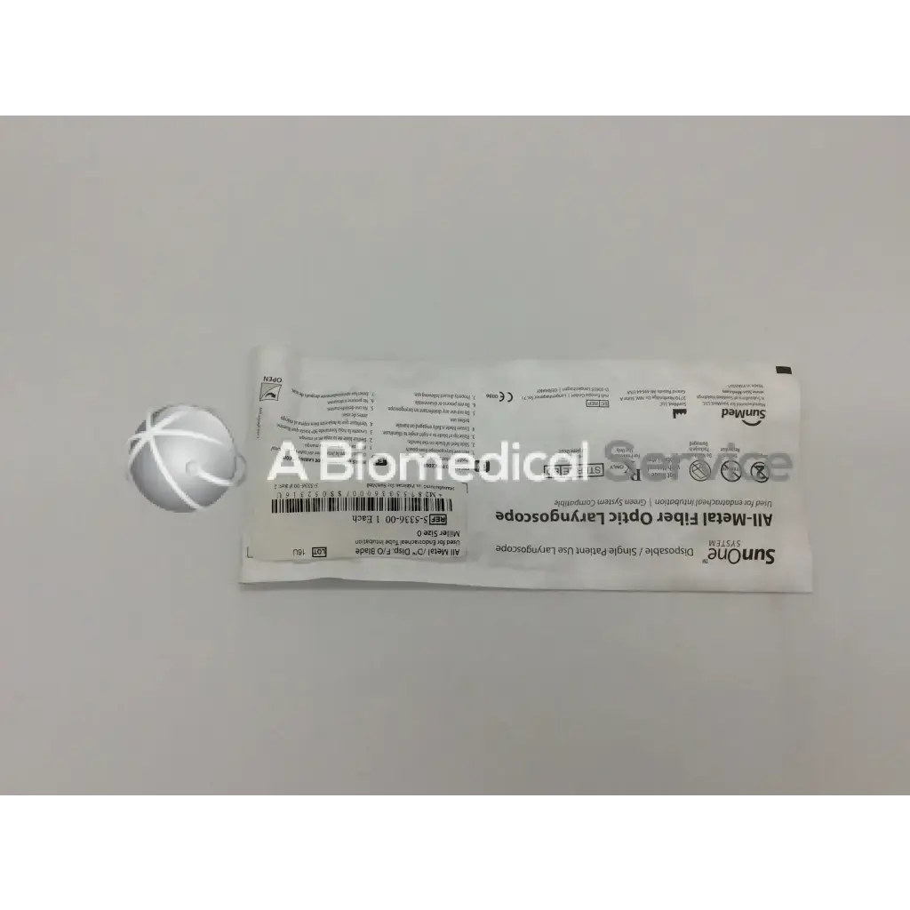 Load image into Gallery viewer, A Biomedical Service SunMed 5-5336-02 All Metal Fiber Optic Laryngoscope 10.00