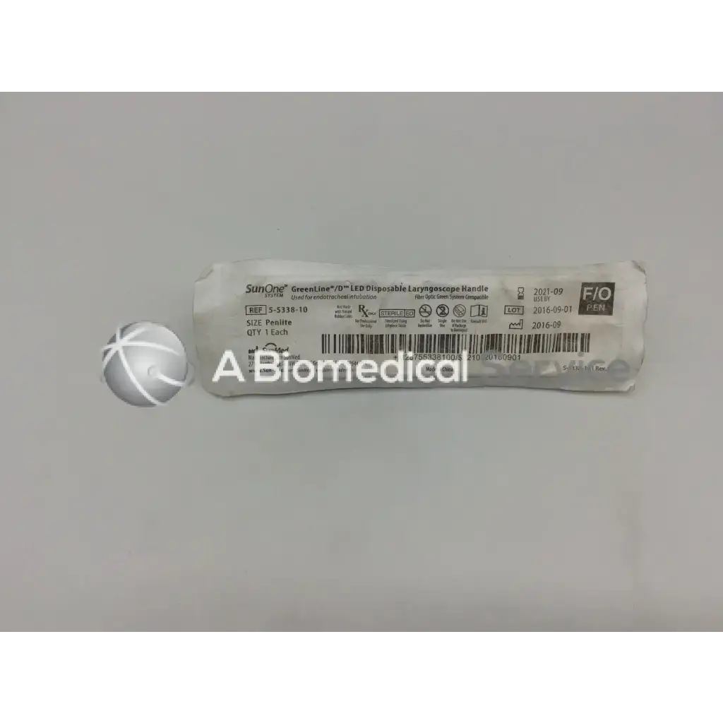 Load image into Gallery viewer, A Biomedical Service SunMed Greenline/D LED Disposable Handle Size Penline 5-5338-10 5.00