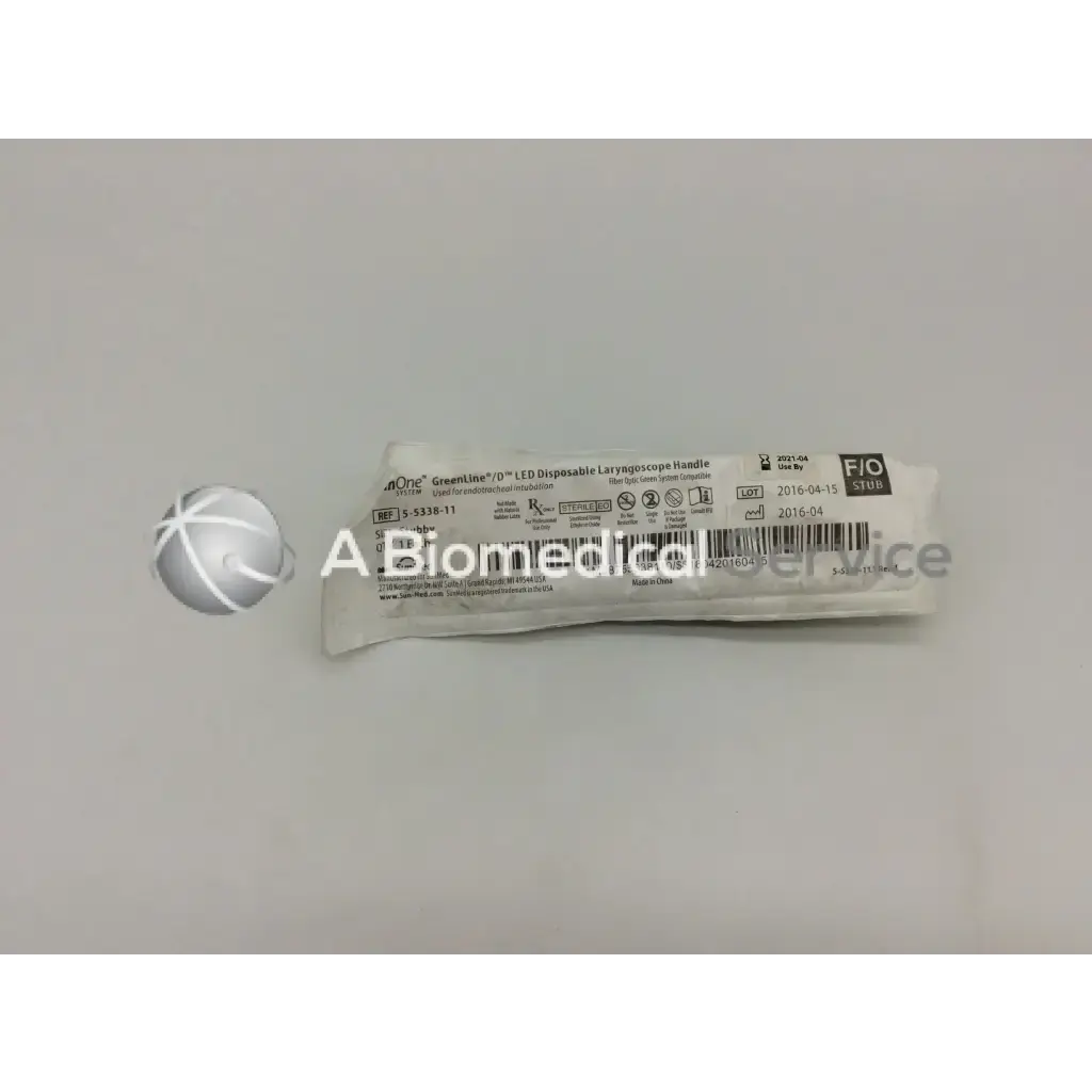 Load image into Gallery viewer, A Biomedical Service SunMed Greenline/D LED Disposable Handle Size Stubby 5-5338-11 10.00