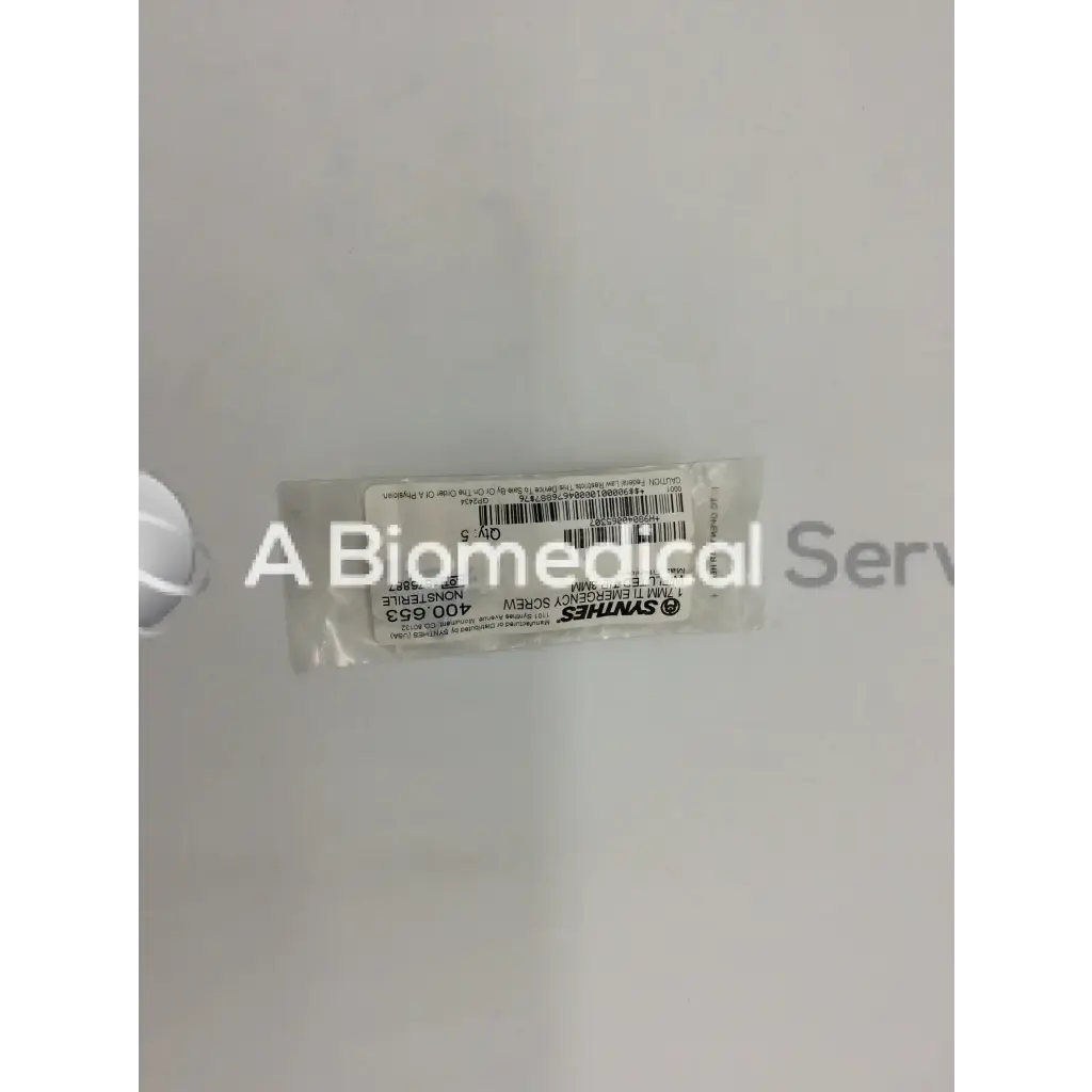 Load image into Gallery viewer, A Biomedical Service Synthes 1.7MM TI Emergency Screw with Flutter Tip 3MM 400 653 30.00