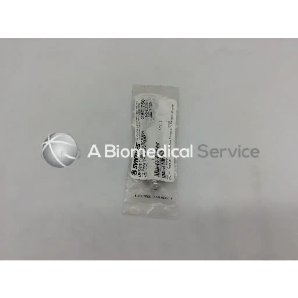 Load image into Gallery viewer, A Biomedical Service Synthes 280.750 Lag Screw 12.7mm Thread 75mm 80.00