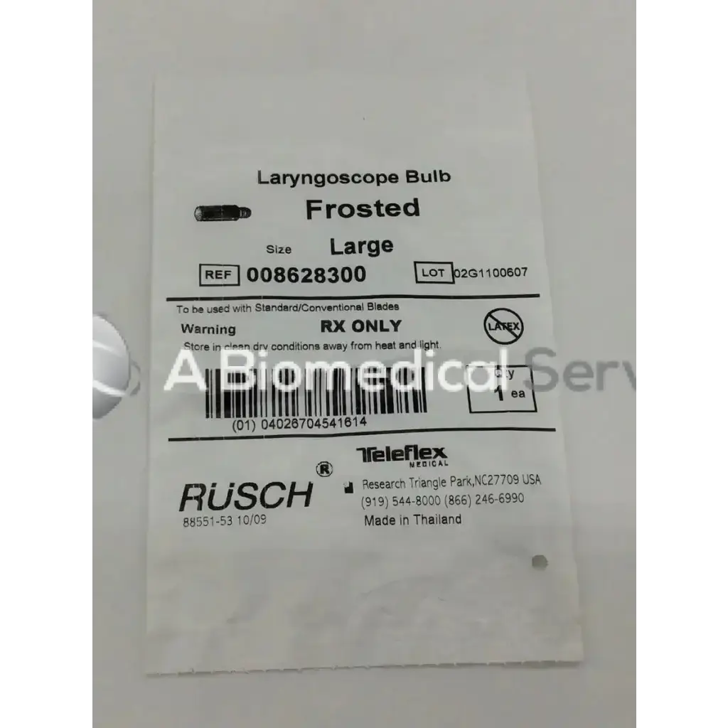 Load image into Gallery viewer, A Biomedical Service Teleflex Rusch Laryngoscope Bulb 008628300 Large 10.00