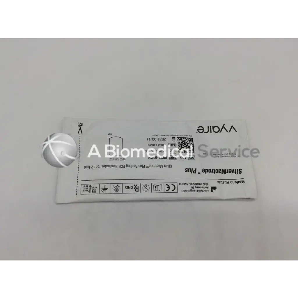 Load image into Gallery viewer, A Biomedical Service Vyaire 9623-810P Silver Mactrode Plus resting ECG Electrodes for 12- lead 40.00