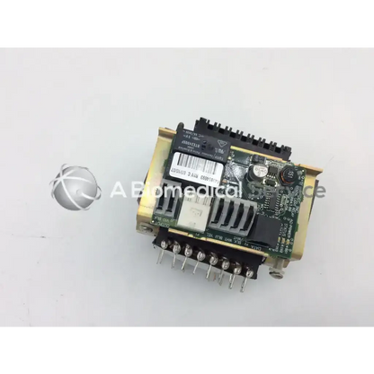 Black and gold a-dec 43.0043.00 dental light relay module with barcode label for biomedical service use