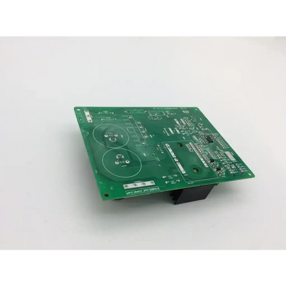 Green rectangular fridge control board ebr64173903 with electronic components and white circular outlines for lg fridge