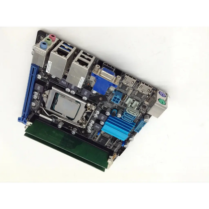 Black aaeon emb-b75a mini-itx industrial motherboard with intel b75 chipset usb 3.0 ports silver connectors and ethernet