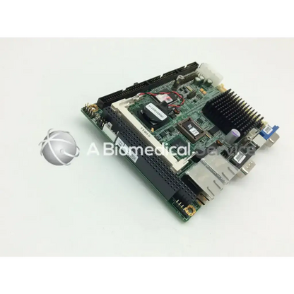 Aaeon gene-5315 rev a1.1 motherboard with green circuit board, black heat sink, and silver connectors and components