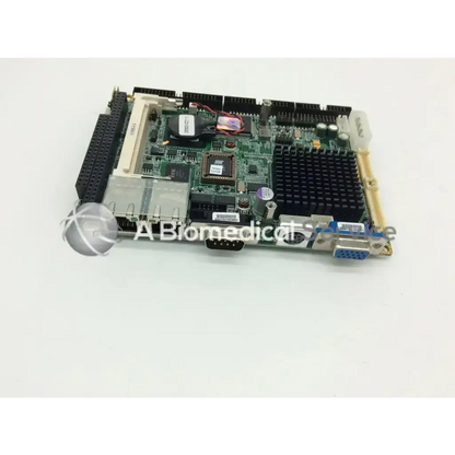 Green circuit board motherboard with black connectors and blue vga port aaeon gene-5315 rev a1.1 model