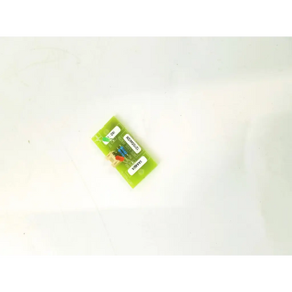 Green rectangular circuit board with electronic components and white labels for abx carte leds pentra cbd179ag1-a
