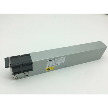 Silver metallic acbel api5fs44 power supply 650w with black ventilation grille and warning labels for apple servers