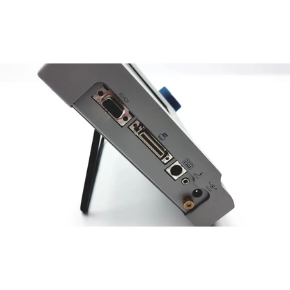 Back side of gray accutome a-scan plus ultrasound service 07h419 device with vga usb and audio ports
