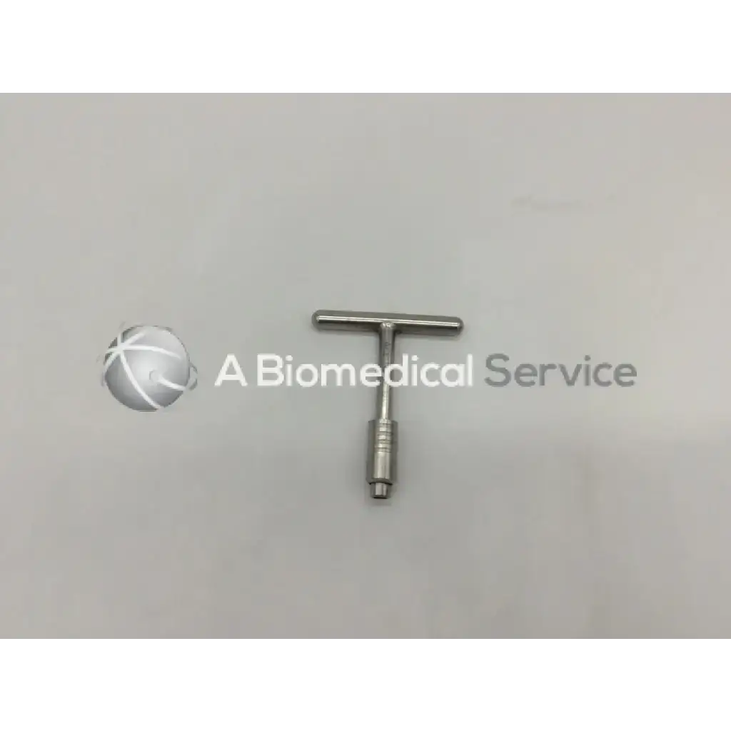 Ace 14316 stainless steel t-handle cannulated screw driver with threaded shaft and tapered tip for surgical use