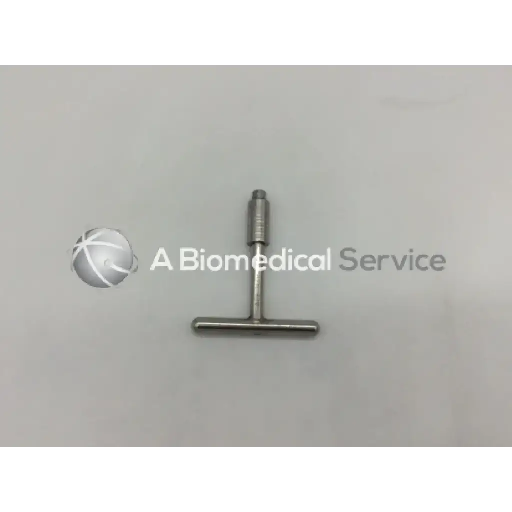Silver ace 14316 cannulated screw driver t-handle with cylindrical handle and threaded shaft for surgical use