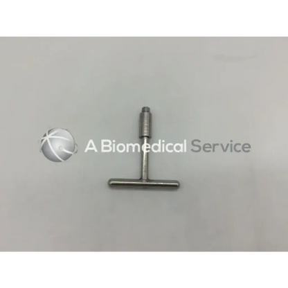Silver ace 14316 cannulated screw driver t-handle with cylindrical handle and threaded shaft for surgical use