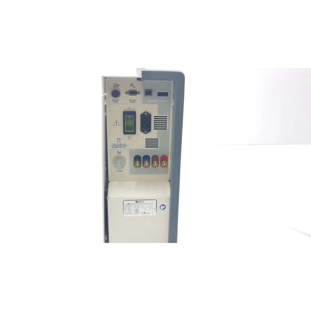 Beige acist empowermr 102904 hydraulic controller ad5-14 with digital display and multicolored connectors and control buttons
