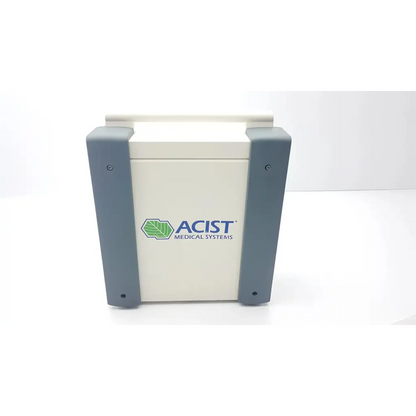 Cream-colored and gray acist empowermr hydraulic controller with green leaf logo for advanced medical hydraulic control