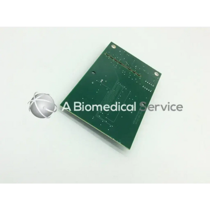 Green rectangular acist medical systems x-ray interface pcb with silver solder points and component outlines