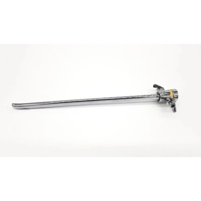 Chrome-finished acmi g123 23fr cysto sheath with slender shaft and detailed handle for urology procedures