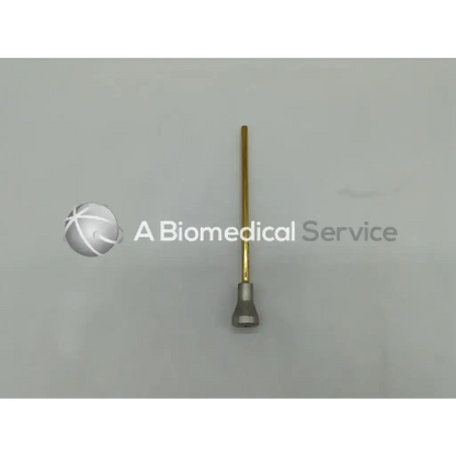 Gold-colored metallic acufex 013351 suretac driver with silver flared base for arthroscopic bankart and slap lesion repair