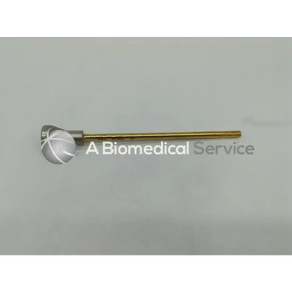 Gold-colored metallic suretac driver with spherical head for arthroscopic bankart and slap lesion repair