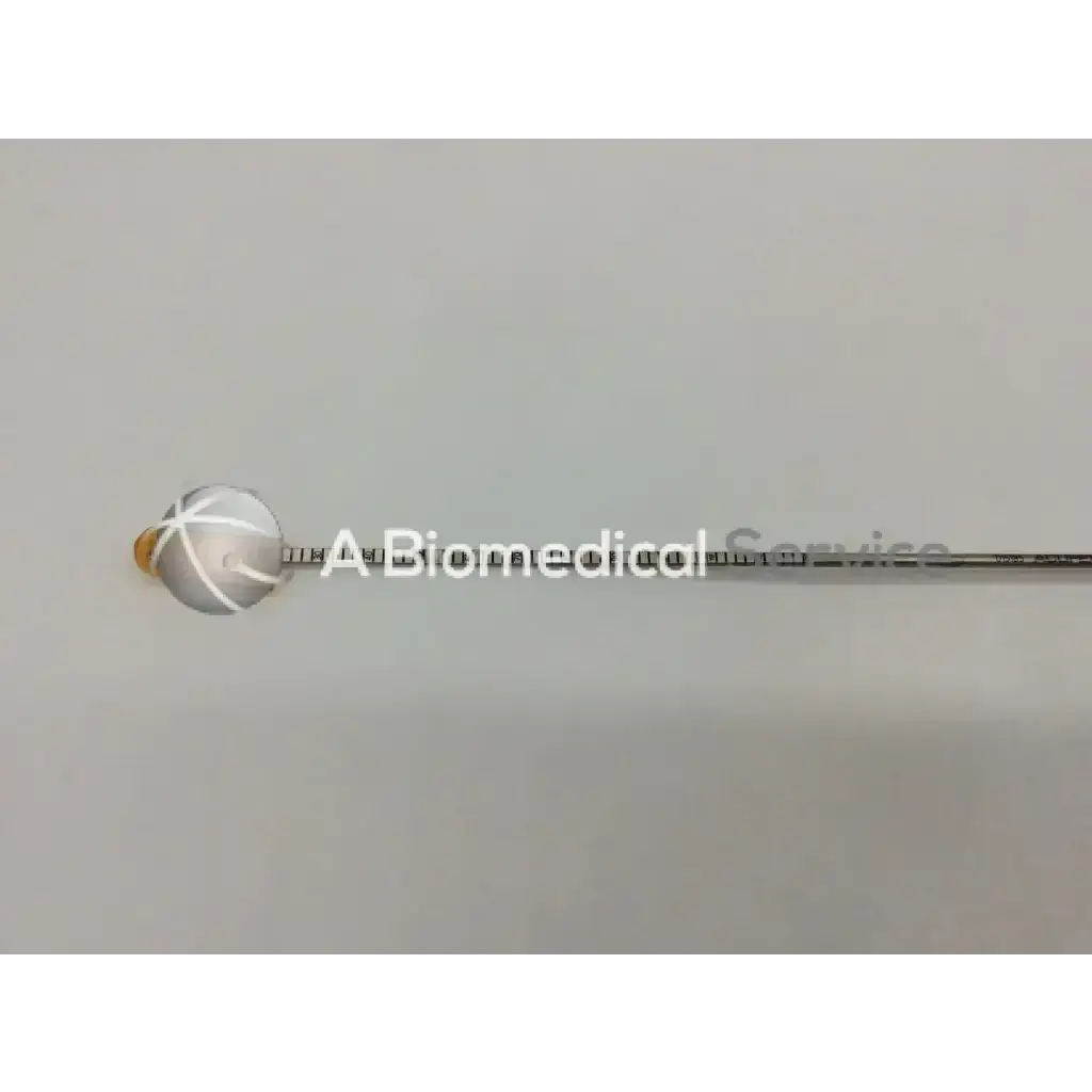 Silver spherical medical endobutton depth probe with textured surface and metallic rod for acufex 015185 depth probe