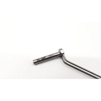 Stainless steel acumed 261672 cannulated surgical drill with hexagonal head and dual curved arms marked ms-2000 on shaft
