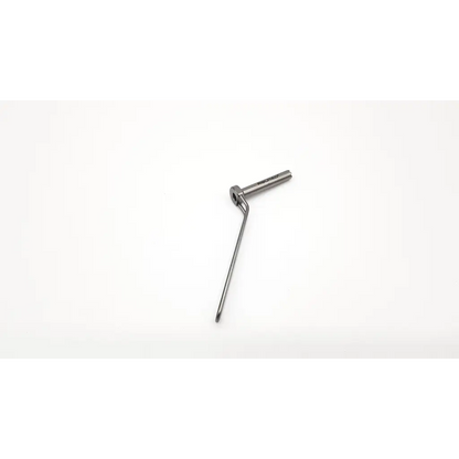 Silver acumed 261672 cannulated surgical drill with l-shaped design and textured grip for precise surgical use