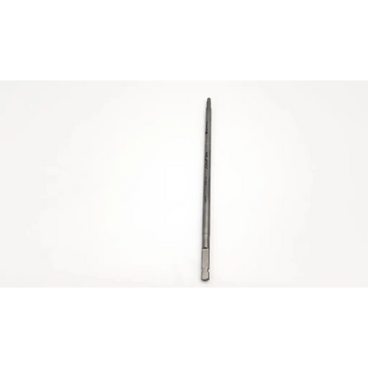 Silver metal acumed ht-3012 3.0mm solid screwdriver bit with hexagonal shank and flat tip