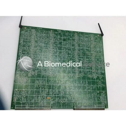 Green rectangular circuit board with black antennas and silver sphere logo for acuson siemens ultrasound sequoia c256