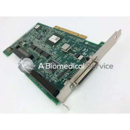 Adaptec Assy 1824706-08 ssci card with green circuit board silver connectors black components and gold-plated pcie slot