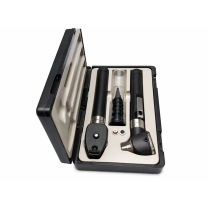Adc 5110n diagnostic instrument set with black and silver otoscope in sleek hard-shell carrying case biomed certified
