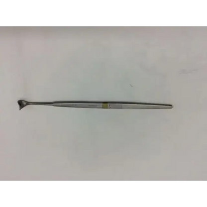 Aesculap BT 184 retractors silver dental scaler with curved tapered tip and slender handle with green band