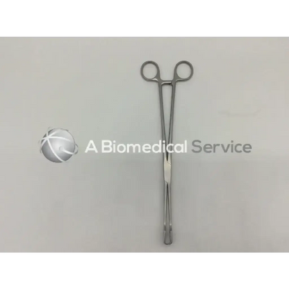 Stainless steel aesculap e0163r bilroth tumor forceps with rounded handles and polished finish for surgical use